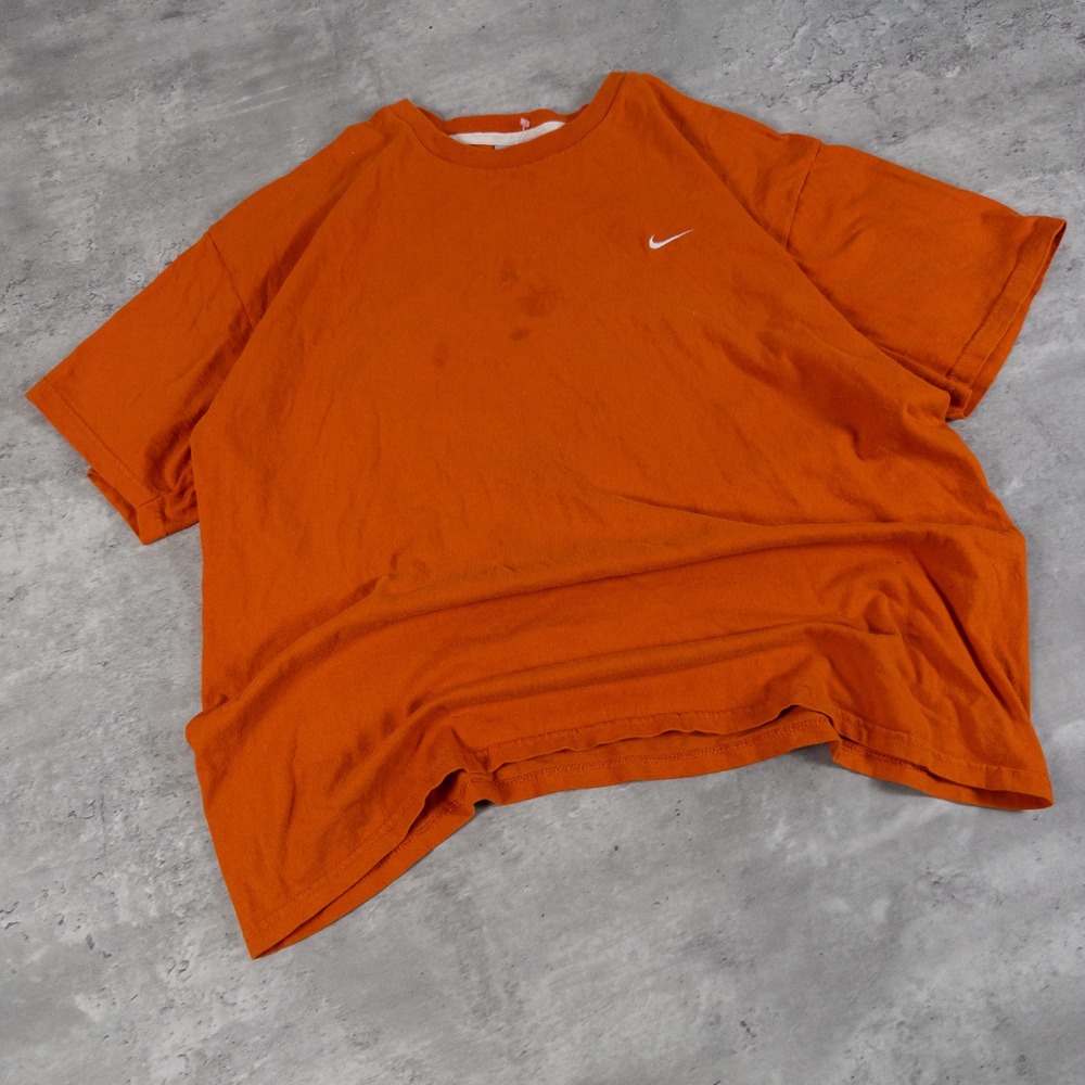 vintage nike embroidered swoosh tee boxy mens large